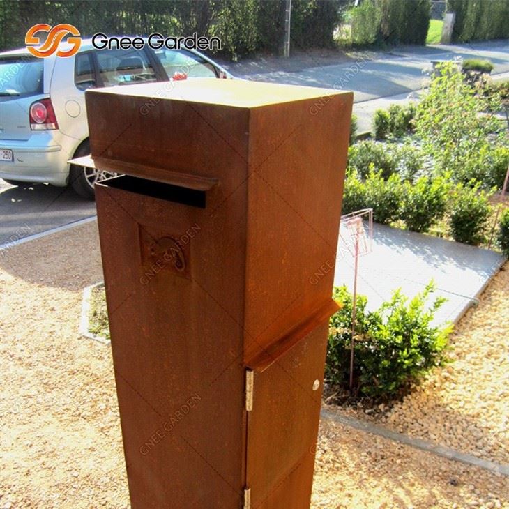Factory Custom Corten Steel Mailbox Letter Box Mail Box