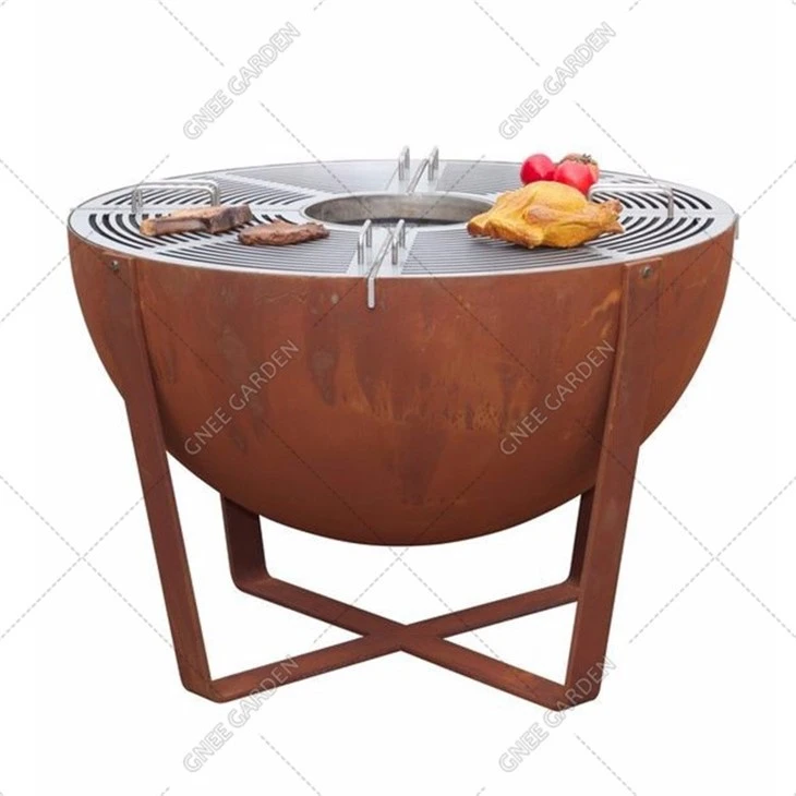 Garden Outdoor Cooking Corten Steel BBQ