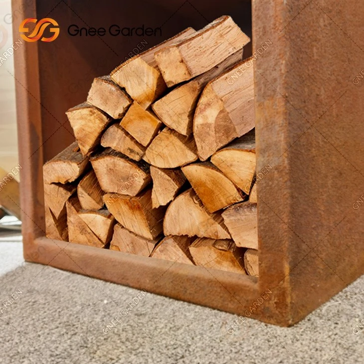 Outdoor Wood Burning Outdoor Fire Pits Barbecue Party Corten Steel Bbq Grills