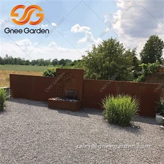 Corten teräs suuri lampi suihkulähde