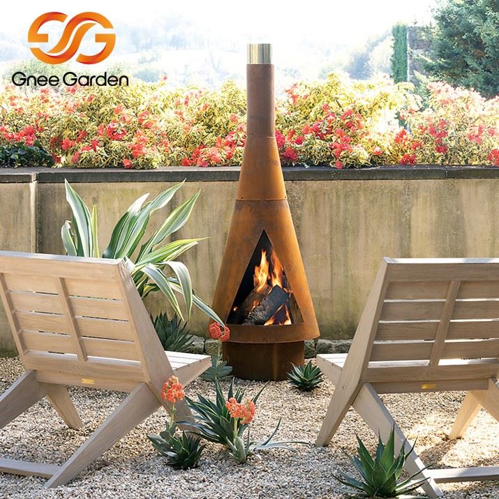 weathering steel outside fire place（2）