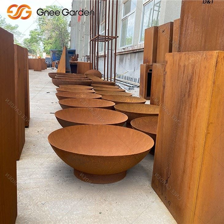 Corten Clean Burning Fire Pit Propaani