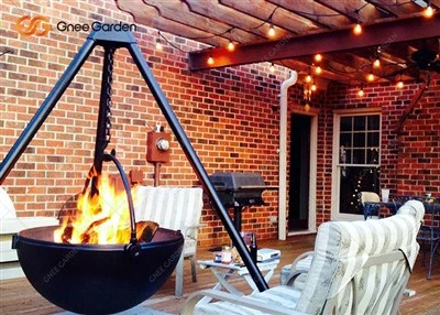 Heavy Duty Rust Corten Bbq Puupolttopuutarha palokuoppaan